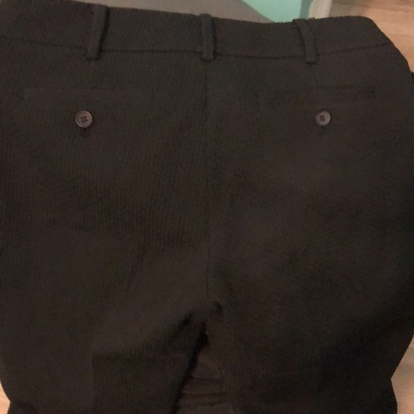 Club Monaco Textured Pants Cropped Black Size 6 - Picture 6 of 9